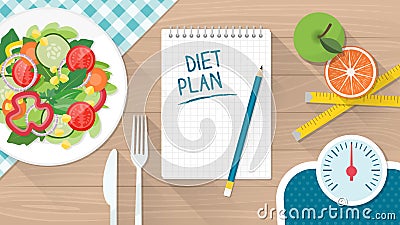 Food and diet Vector Illustration