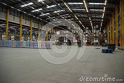 Food Distribution Warehouse Editorial Stock Photo