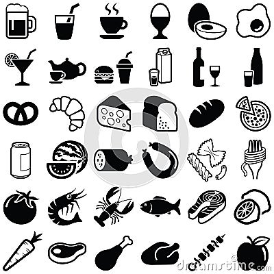 Food and Drink vector icon illustration Vector Illustration