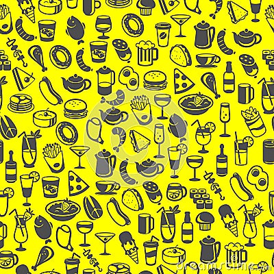Food and drink icons Vector Illustration
