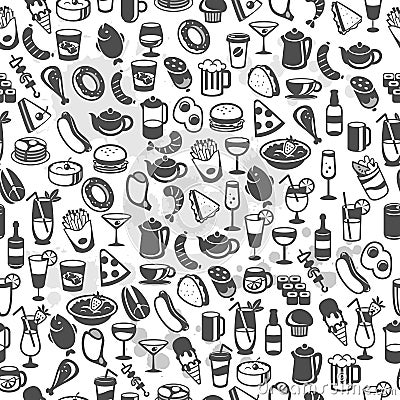 Food and drink icons Vector Illustration