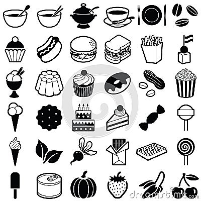 Food and Drink vector icon illustration Vector Illustration