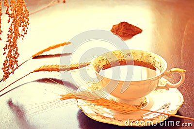 Food and drinks conceptual image. Stock Photo