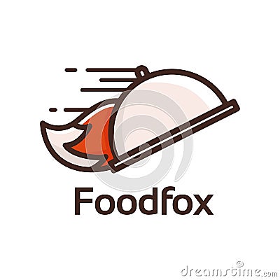 food fox logo Cartoon Illustration