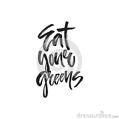 Food handdrawn lettering Vector Illustration