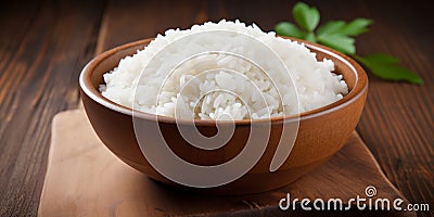 Food healthy cooked diet meal white rice Stock Photo