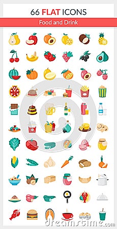 Food Icons Vector Illustration