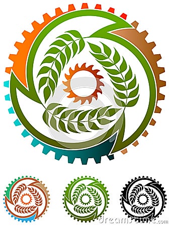 Food industry logo Vector Illustration