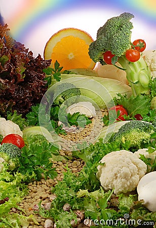 Food landscape Stock Photo