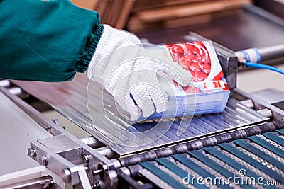 Food packing Stock Photo