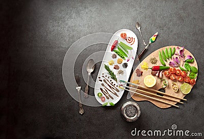 Food palette concept Stock Photo