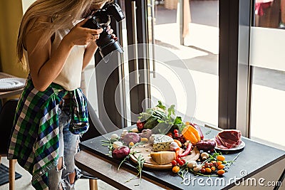 Food photographer creative art hobby leisure Stock Photo