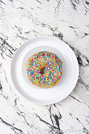 Food Photography of Various Donut Stock Photo