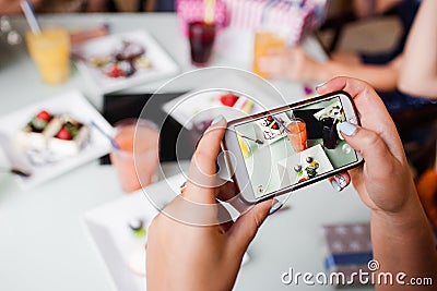 Food picture for social media. Modern lifestyle Stock Photo