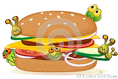 Food poisoning Vector Illustration