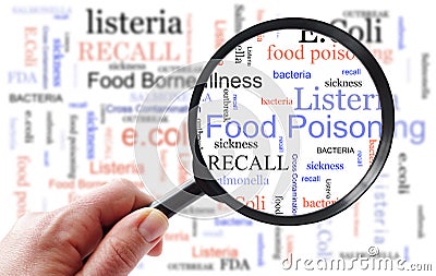 Food Poisoning inspection concept Stock Photo