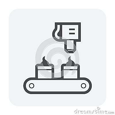 Food processing icon Vector Illustration