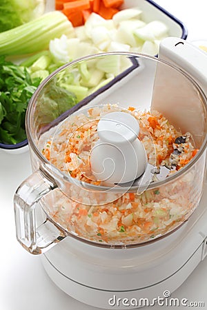 Food processor image. Stock Photo