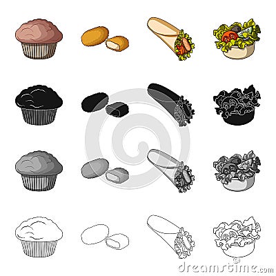Food, refreshment, cake, and other web icon in cartoon style.Fast, food, picnic, icons in set collection. Vector Illustration
