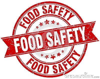 Food safety stamp Vector Illustration
