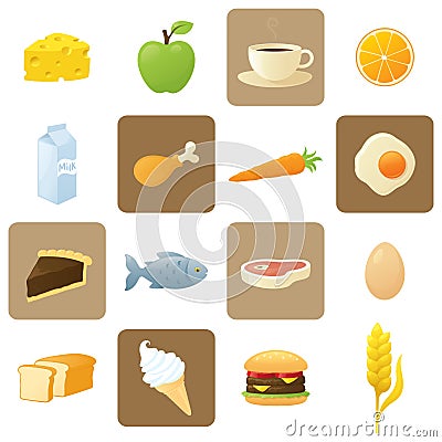 Food Set Vector Illustration