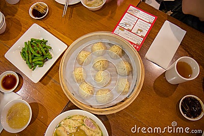 Food with Stream Pork Dumpling Editorial Stock Photo