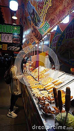 Mexican fair snack stand Editorial Stock Photo