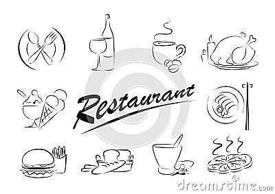 Food style icon Stock Photo
