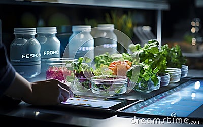 Food Tech's Arrival with Remarkable Improvements. Generative by Ai Stock Photo