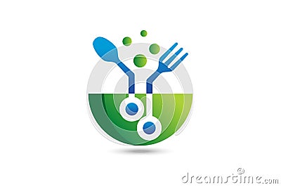 Food technology logo Vector Illustration