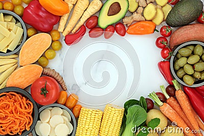 Food to Ease Irritable Bowel Syndrome Stock Photo