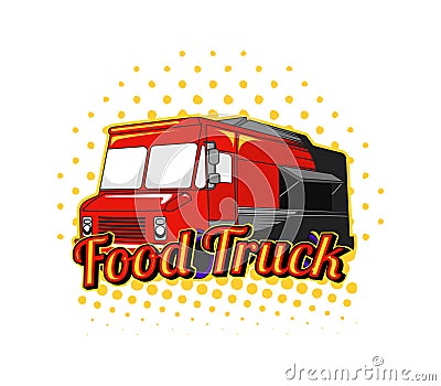 Food Truck logo Vector Illustration