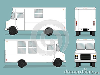 Food Truck Template Vector Illustration