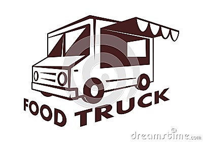 Food truck, vector Vector Illustration