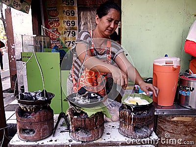 Food vendor in antipolo city philippines in asia Editorial Stock Photo