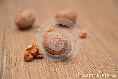 Wallnuts food nutshell Stock Photo