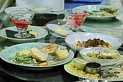 Food wastage, mostly seeing in hotels, restaurants, cafes and party events Stock Photo