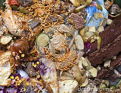 Food Waste Stock Photo