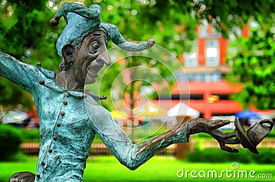 Fool Statue in Minnesota Stock Photo