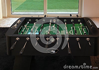 Foosball table Stock Photo