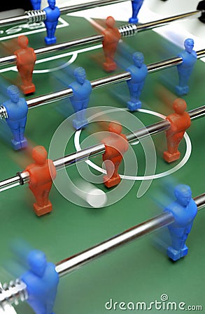 Foosball - Table Soccer Stock Photo