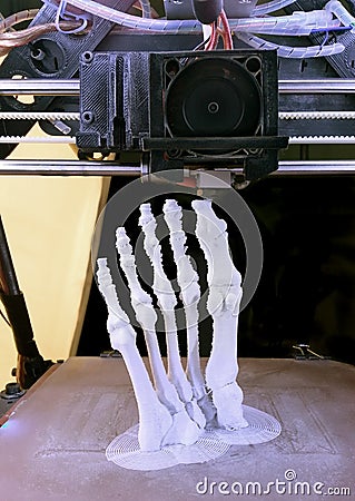 Foot Bones Printing Stock Photo