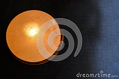 Foot Detox Himalayan Salt Lamp Stock Photo