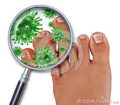 Foot Fungus Stock Photo