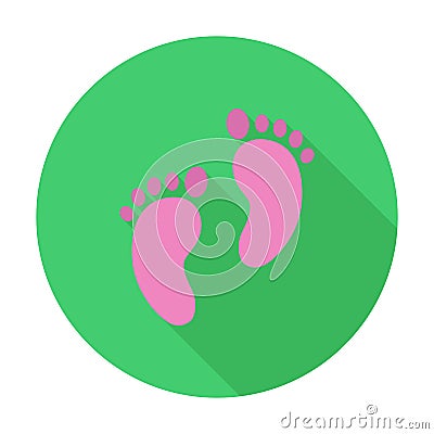 Foot icon Vector Illustration