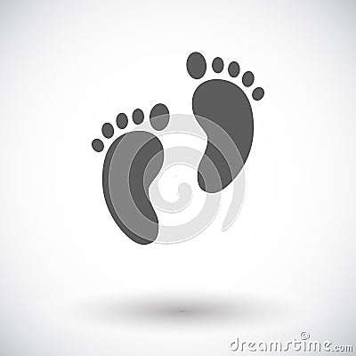 Foot icon Vector Illustration