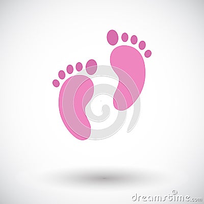 Foot icon Vector Illustration