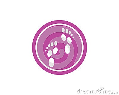 foot ilustration Logo vector for business massage,therapist Vector Illustration