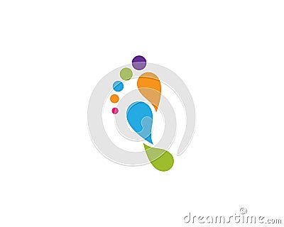 foot ilustration Logo vector Vector Illustration