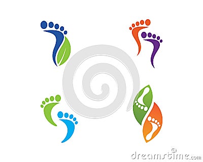 foot ilustration Logo vector Vector Illustration